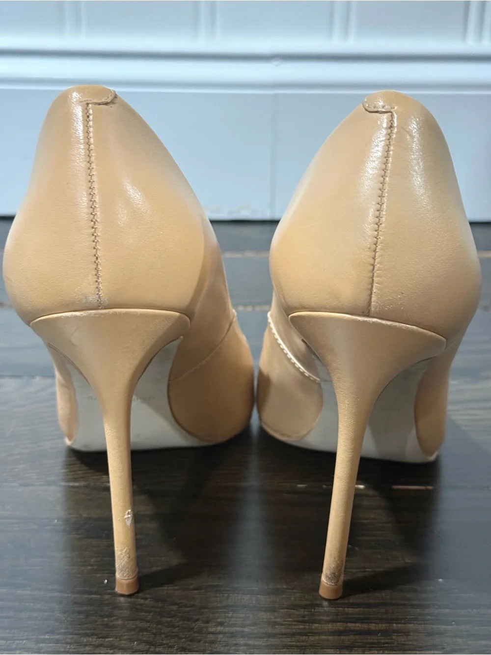 Steve Madden Beige Nude Pointed-Toe Stiletto Pumps